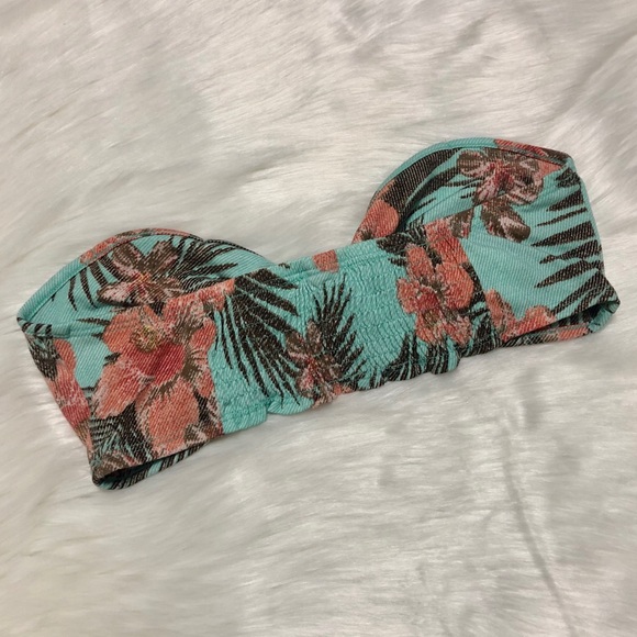 Full Tilt Tropical Floral Bandeau Top - Picture 5 of 6